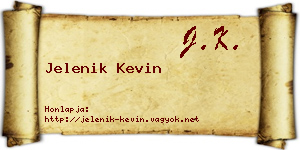 Jelenik Kevin névjegykártya